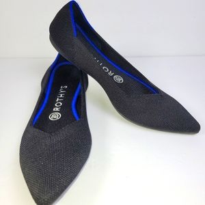Rothy's black pointed toe shoes